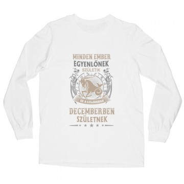 Minden Ember Egyenlőnek Születik Bak(12) Hosszú ujjú póló