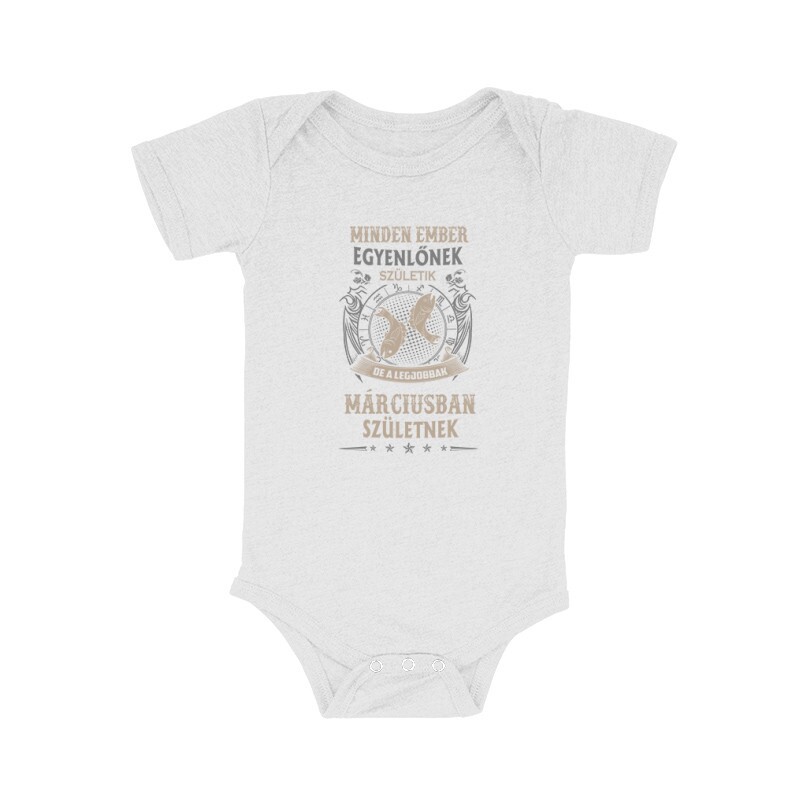 Minden Ember Egyenlő Halak (03) Bébi body