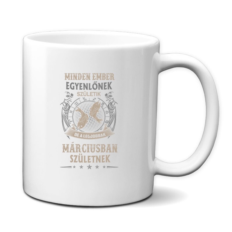 Minden Ember Egyenlő Halak (03) Bögre