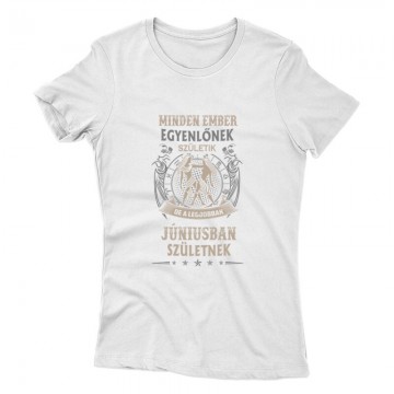 Minden Ember Egyenlő Ikrek(06) Női póló