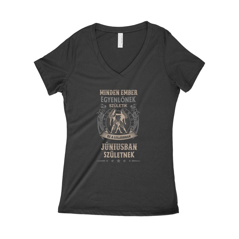 Minden Ember Egyenlő Ikrek(06) Női póló V kivágott