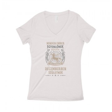 Minden Ember Egyenlő Nyilas(12) Női póló V kivágott