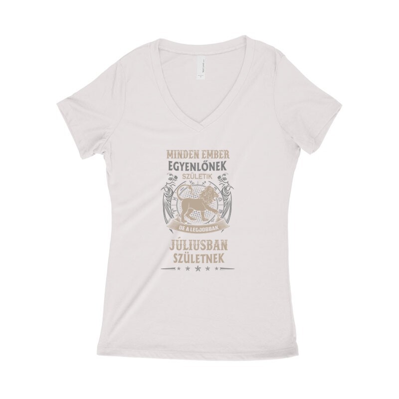 Minden Ember Egyenlő Oroszlán(07) Női póló V kivágott