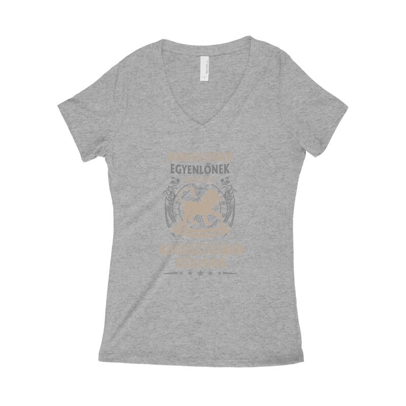 Minden Ember Egyenlő Oroszlán(08) Női póló V kivágott