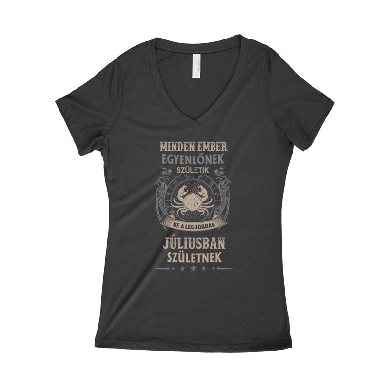 Minden Ember Egyenlő Rák (07) Női póló V kivágott
