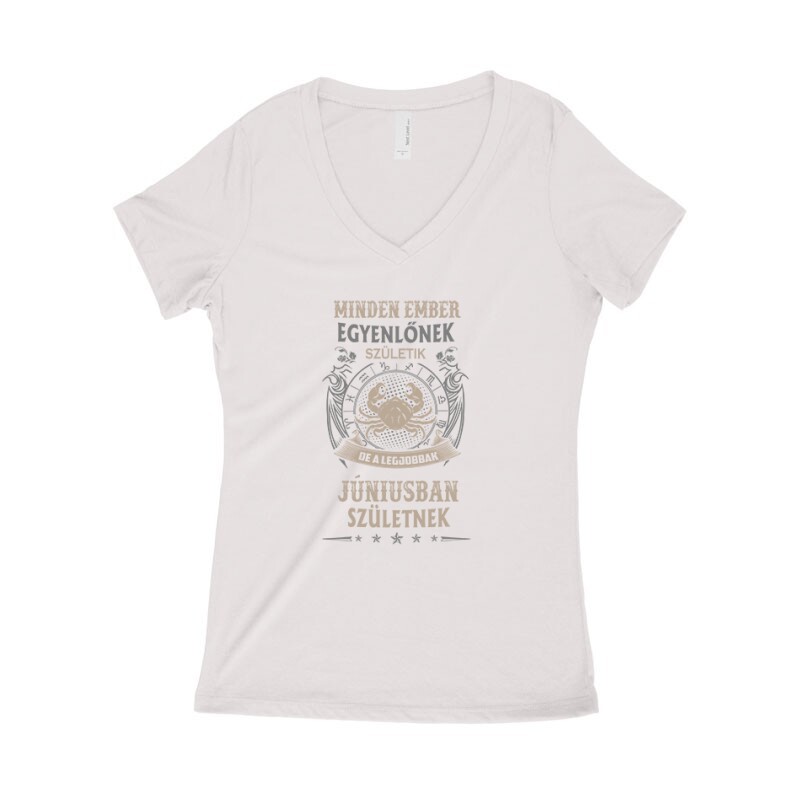 Minden Ember Egyenlő Rák (06) Női póló V kivágott