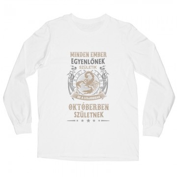 Minden Ember Egyenlő Skorpió(10) Hosszú ujjú póló