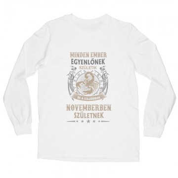 Minden Ember Egyenlő Skorpió(11) Hosszú ujjú póló