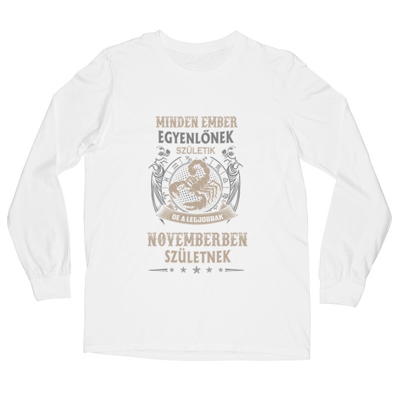 Minden Ember Egyenlő Skorpió(11) Hosszú ujjú póló