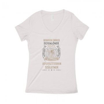 Minden Ember Egyenlő Szűz(08) Női póló V kivágott
