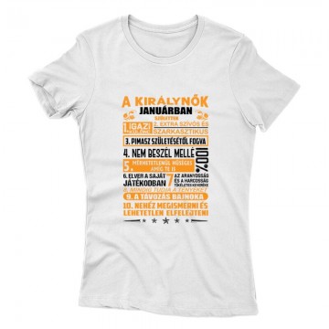 Igazi Különc Kiráynők - Január Női póló