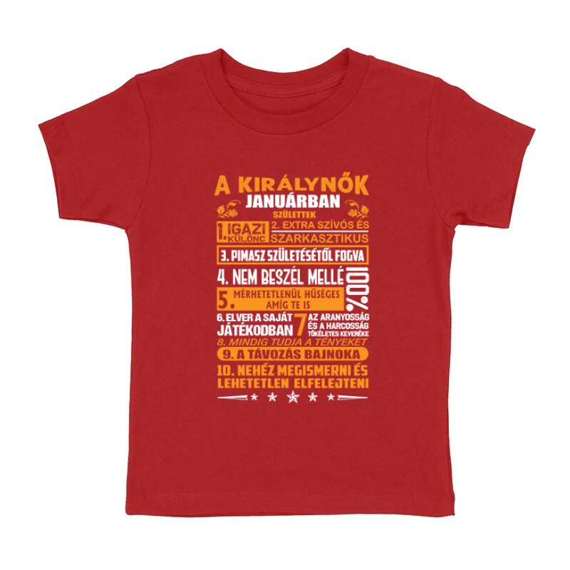 Igazi Különc Kiráynők - Január Gyermek póló