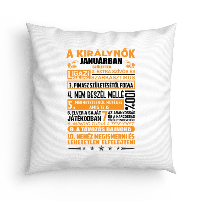 Igazi Különc Kiráynők - Január Párna