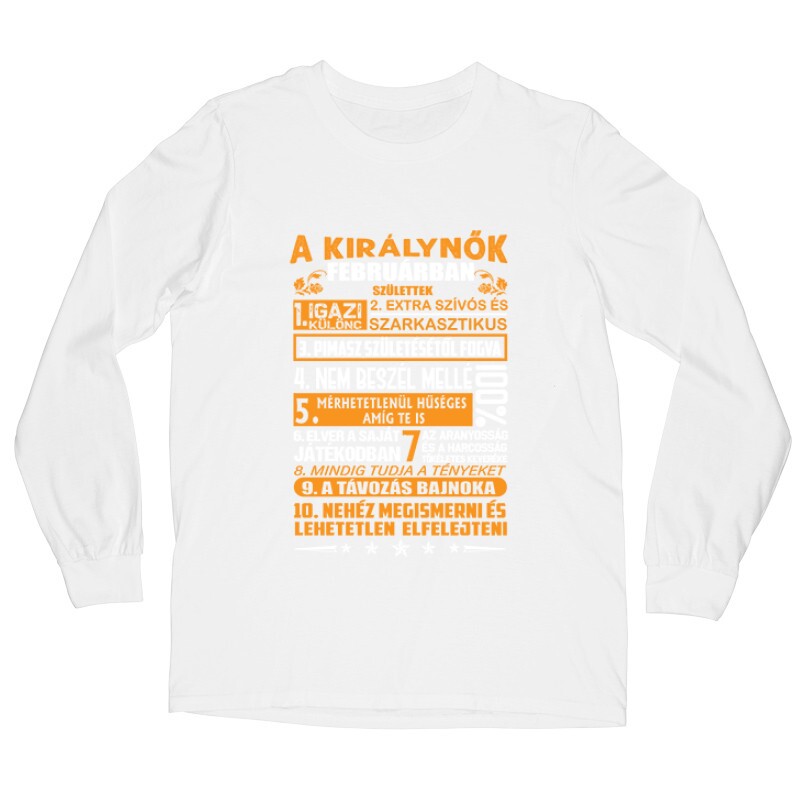 Igazi Különc Kiráynők - Február Hosszú ujjú póló