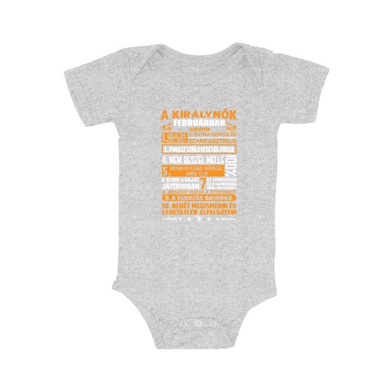 Igazi Különc Kiráynők - Február Bébi body