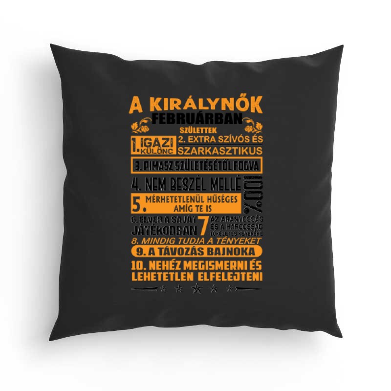 Igazi Különc Kiráynők - Február Párna