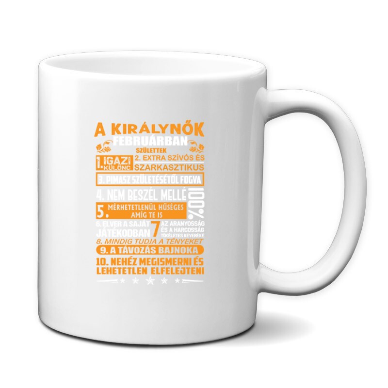 Igazi Különc Kiráynők - Február Bögre