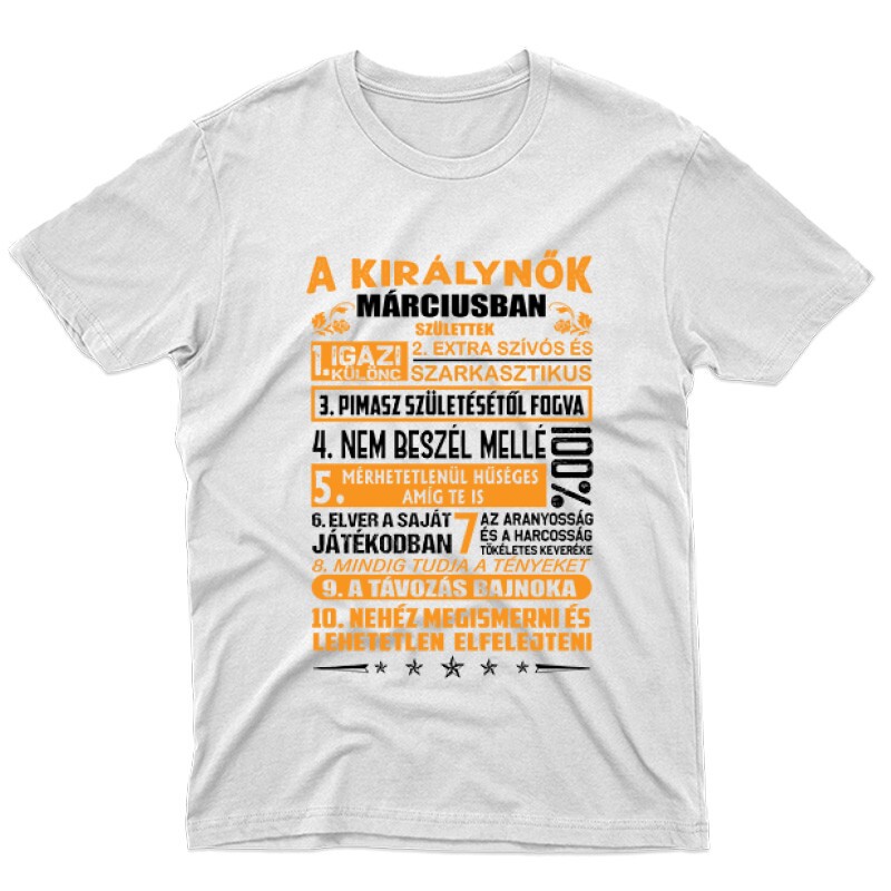 Igazi Különc Kiráynők - Március Férfi póló
