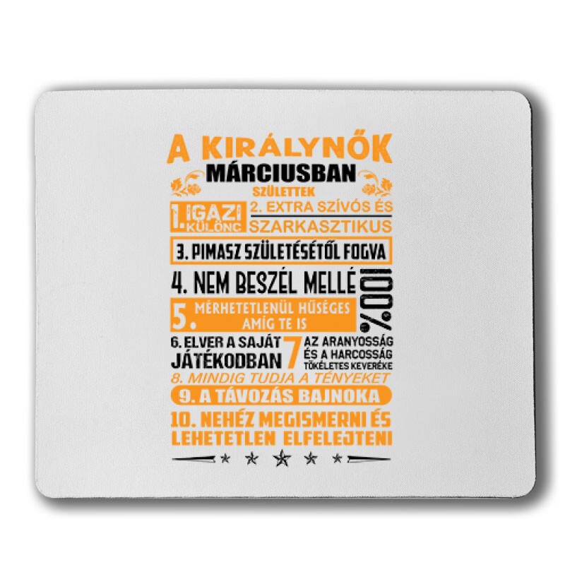 Igazi Különc Kiráynők - Március Egérpad