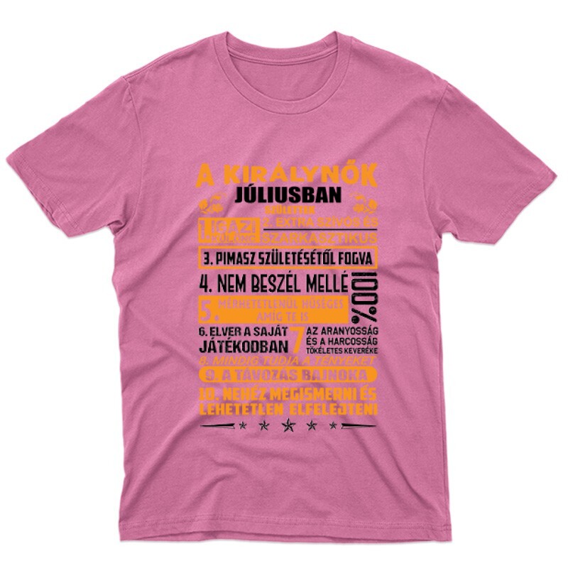 Igazi Különc Kiráynők - Július Férfi póló