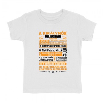 Igazi Különc Kiráynők - Július Gyermek póló