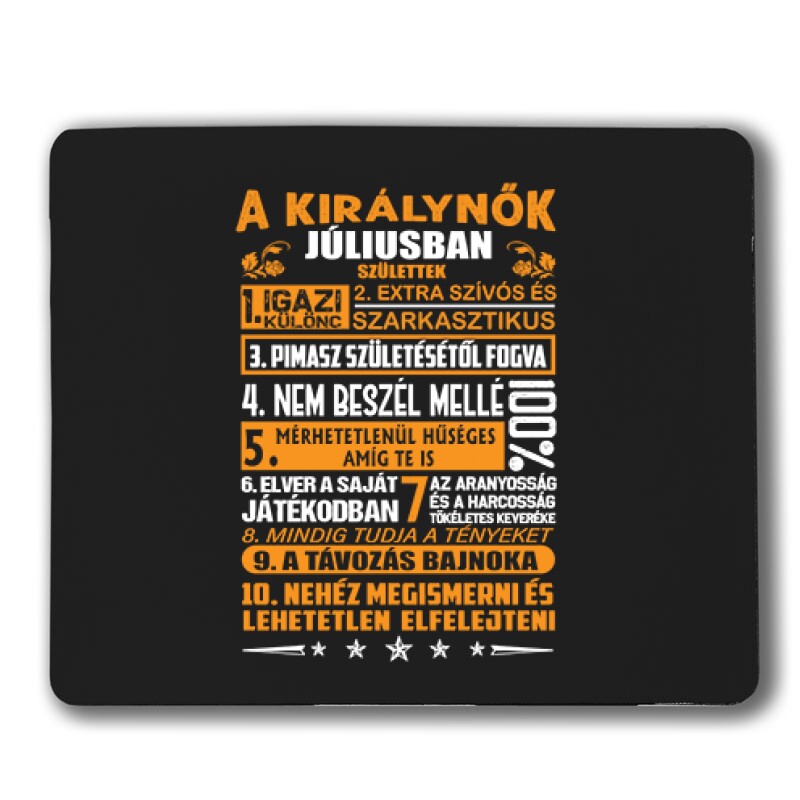 Igazi Különc Kiráynők - Július Egérpad