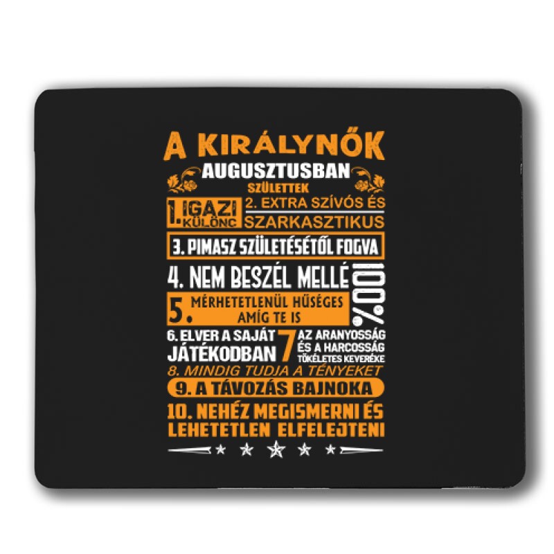Igazi Különc Kiráynők - Augusztus Egérpad