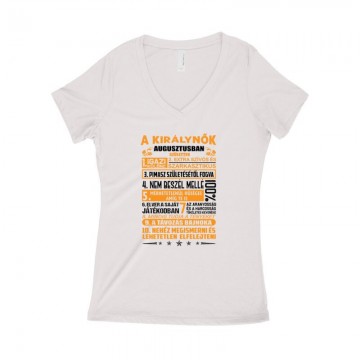 Igazi Különc Kiráynők - Szeptember Női póló V kivágott