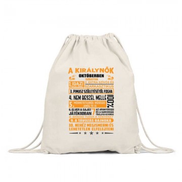 Igazi Különc Kiráynők - Október Tornazsák