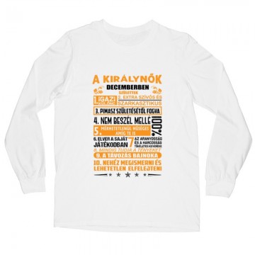 Igazi Különc Kiráynők - December Hosszú ujjú póló