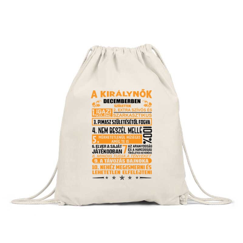 Igazi Különc Kiráynők - December Tornazsák