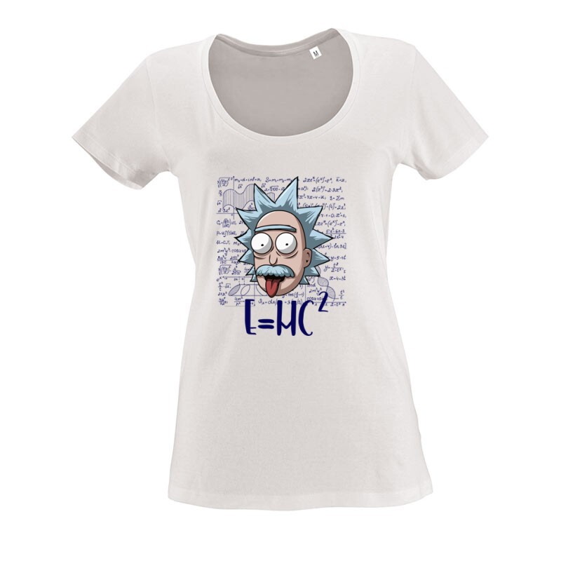 Rick Einstein O nyakú női póló