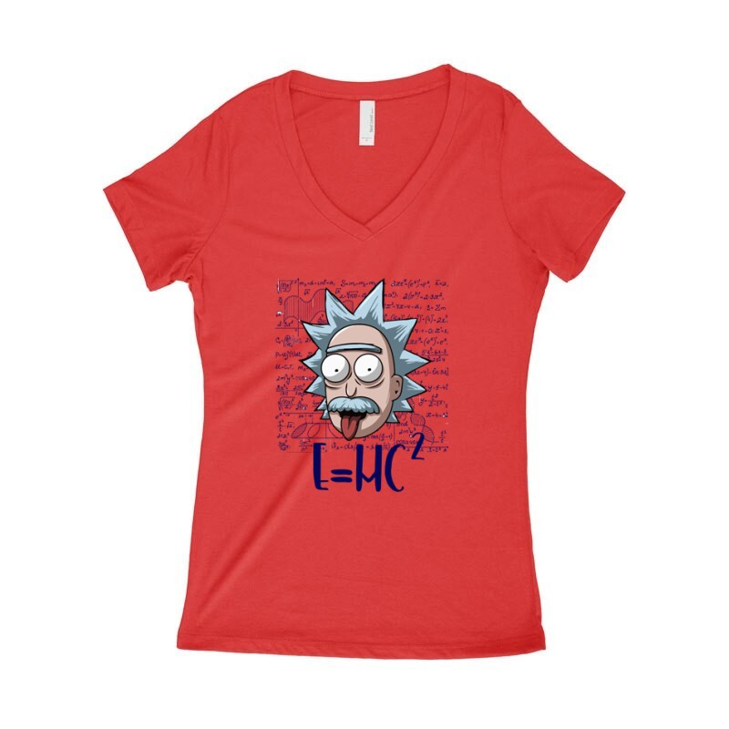 Rick Einstein Női póló V kivágott