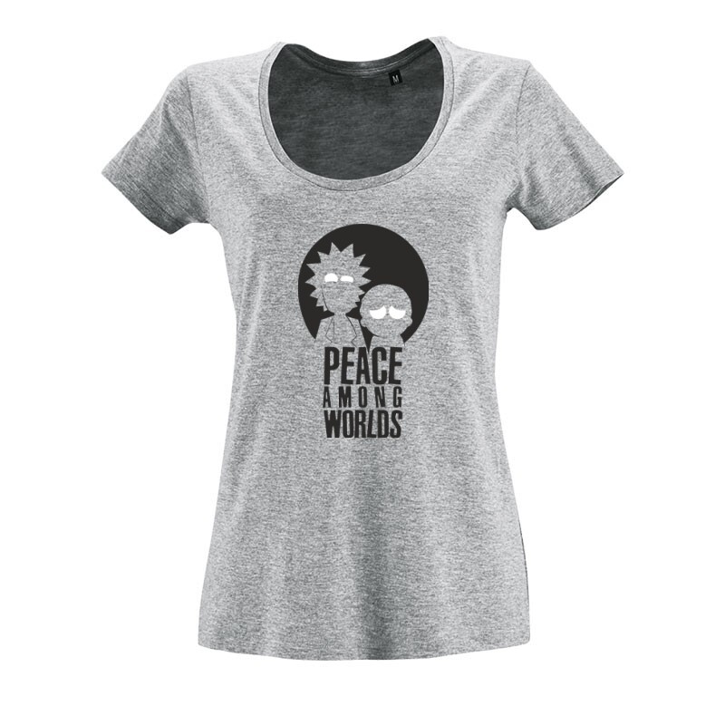 Among Worlds O nyakú női póló