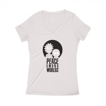 Among Worlds Női póló V kivágott