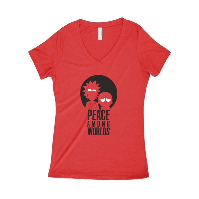 Among Worlds Női póló V kivágott