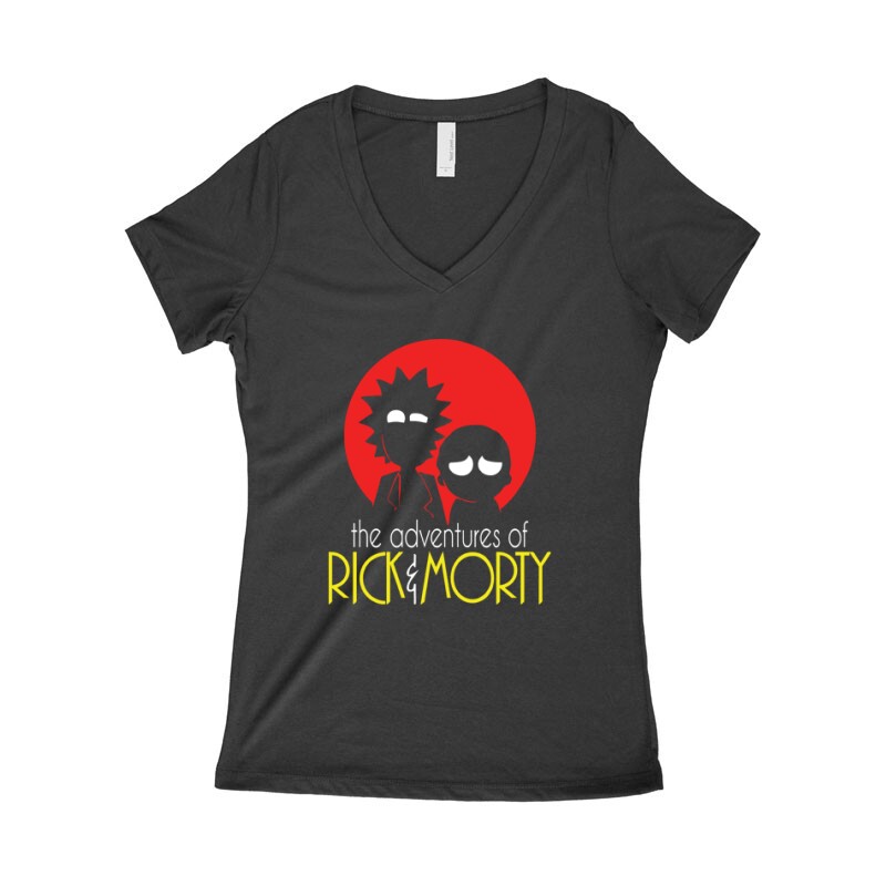 Rick Morty Női póló V kivágott