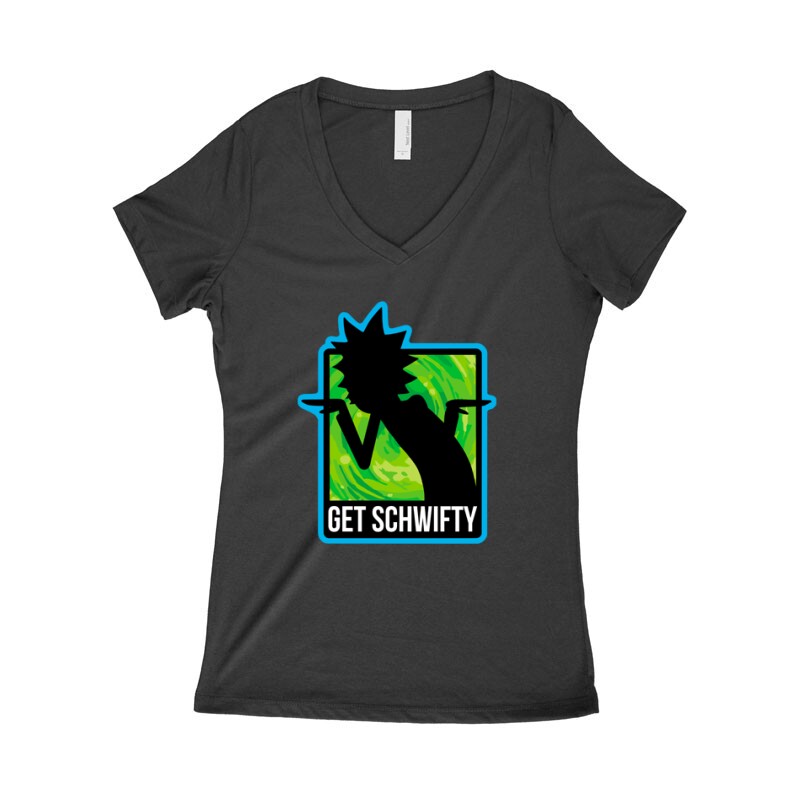Get schwifty Női póló V kivágott