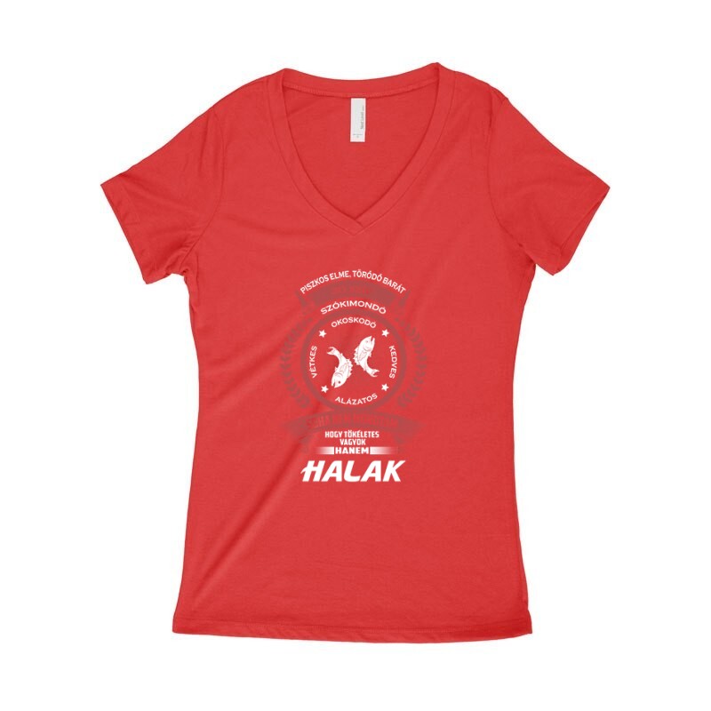 Tökéletes - Halak Női póló V kivágott