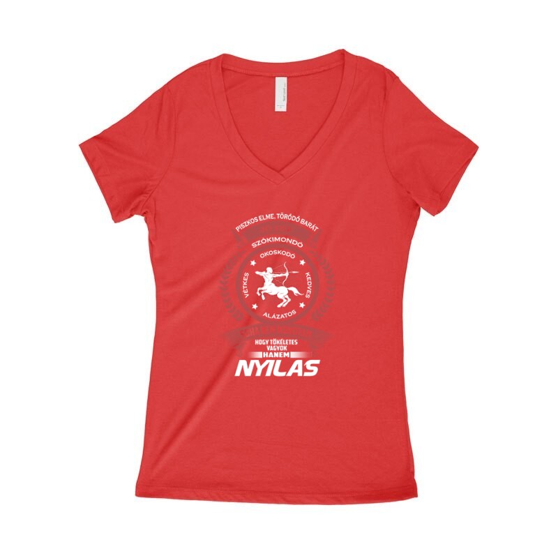 Tökéletes - Nyilas Női póló V kivágott