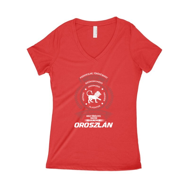 Tökéletes - Oroszlán Női póló V kivágott