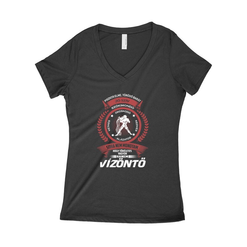 Tökéletes - Vízöntő Női póló V kivágott