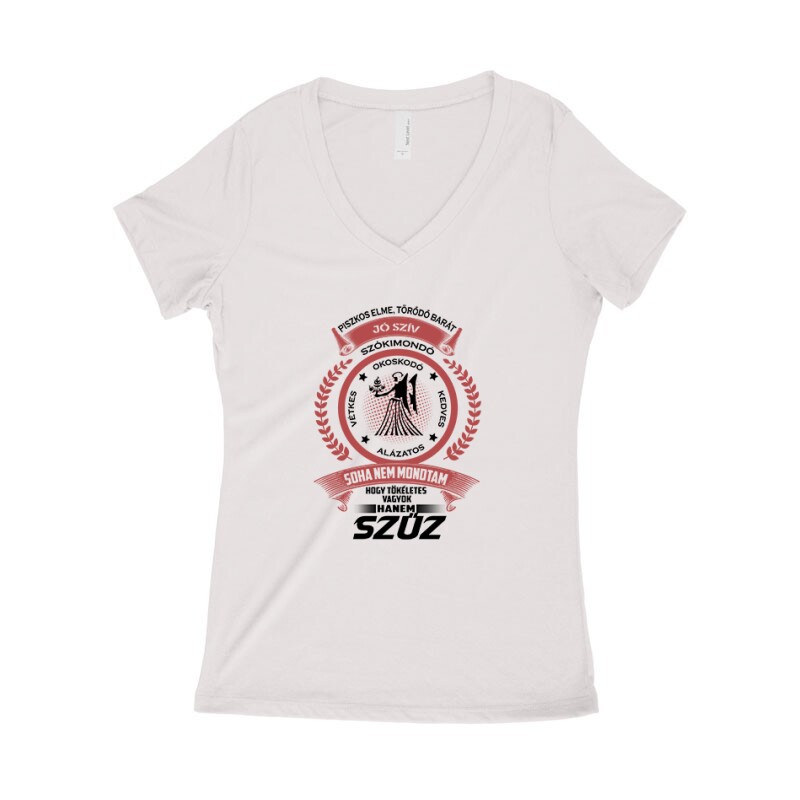 Tökéletes - Szűz Női póló V kivágott