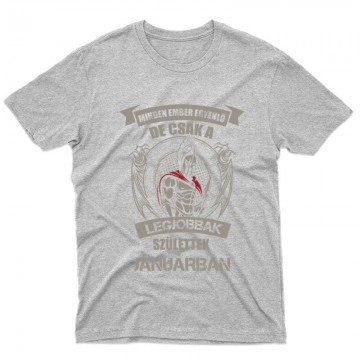 Legjobbak Születtek Januárban (Spártai) Férfi póló