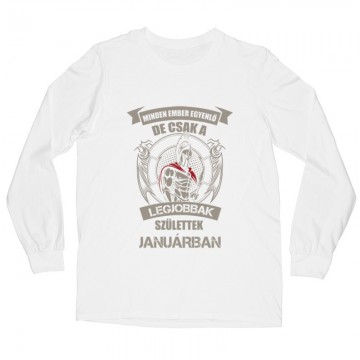 Legjobbak Születtek Januárban (Spártai) Hosszú ujjú póló