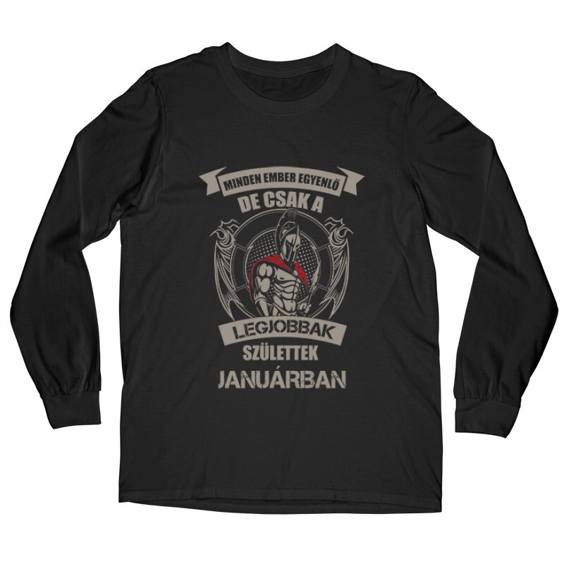 Legjobbak Születtek Januárban (Spártai) Hosszú ujjú póló