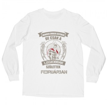 Legjobbak Születtek Februárban (Spártai) Hosszú ujjú póló