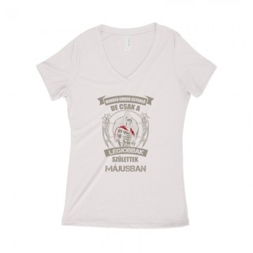 Legjobbak Születtek Májusban (Spártai) Női póló V kivágott