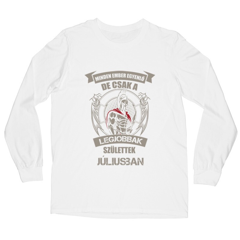 Legjobbak Születtek Júliusban (Spártai) Hosszú ujjú póló