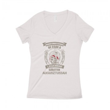 Legjobbak Születtek Augusztusban (Spártai) Női póló V kivágott